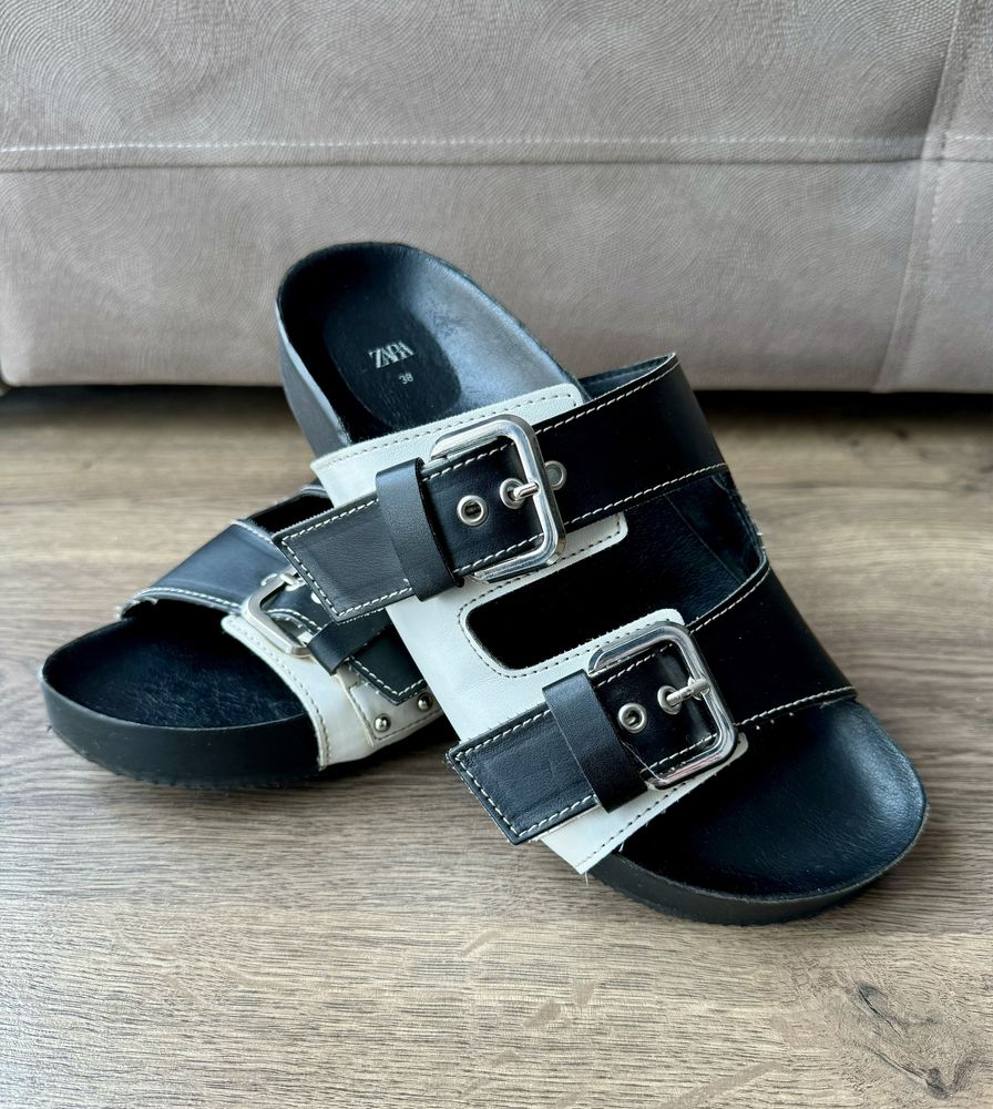 Шлепки шльопанці Zara birkenstock