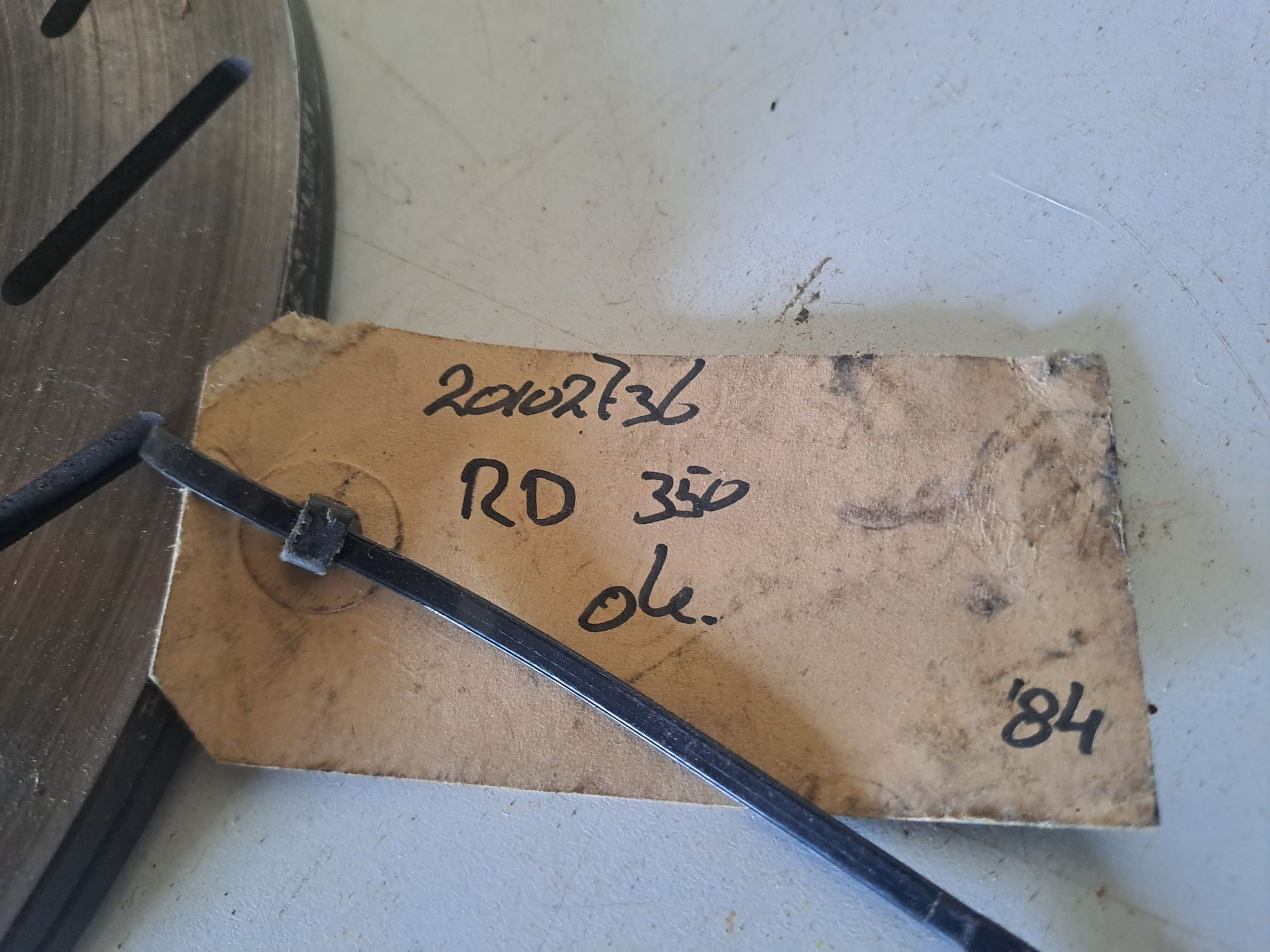 Discos frontais oriunda de uma RZ/RD350
