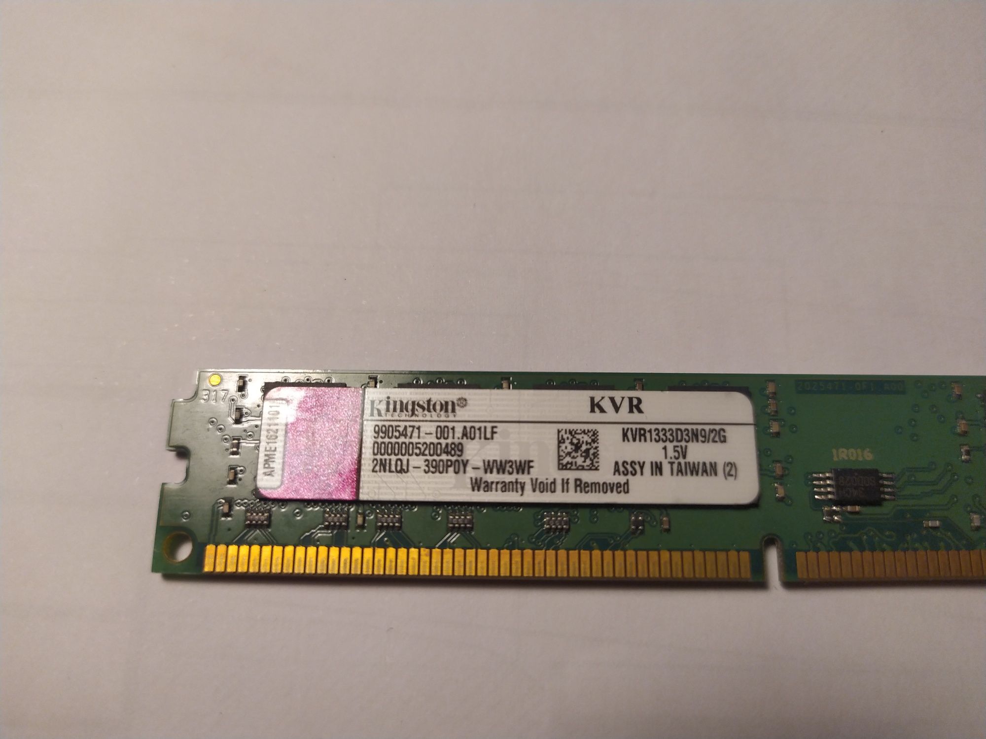 RAM Kingston DDR3 2GB 1333Mhz