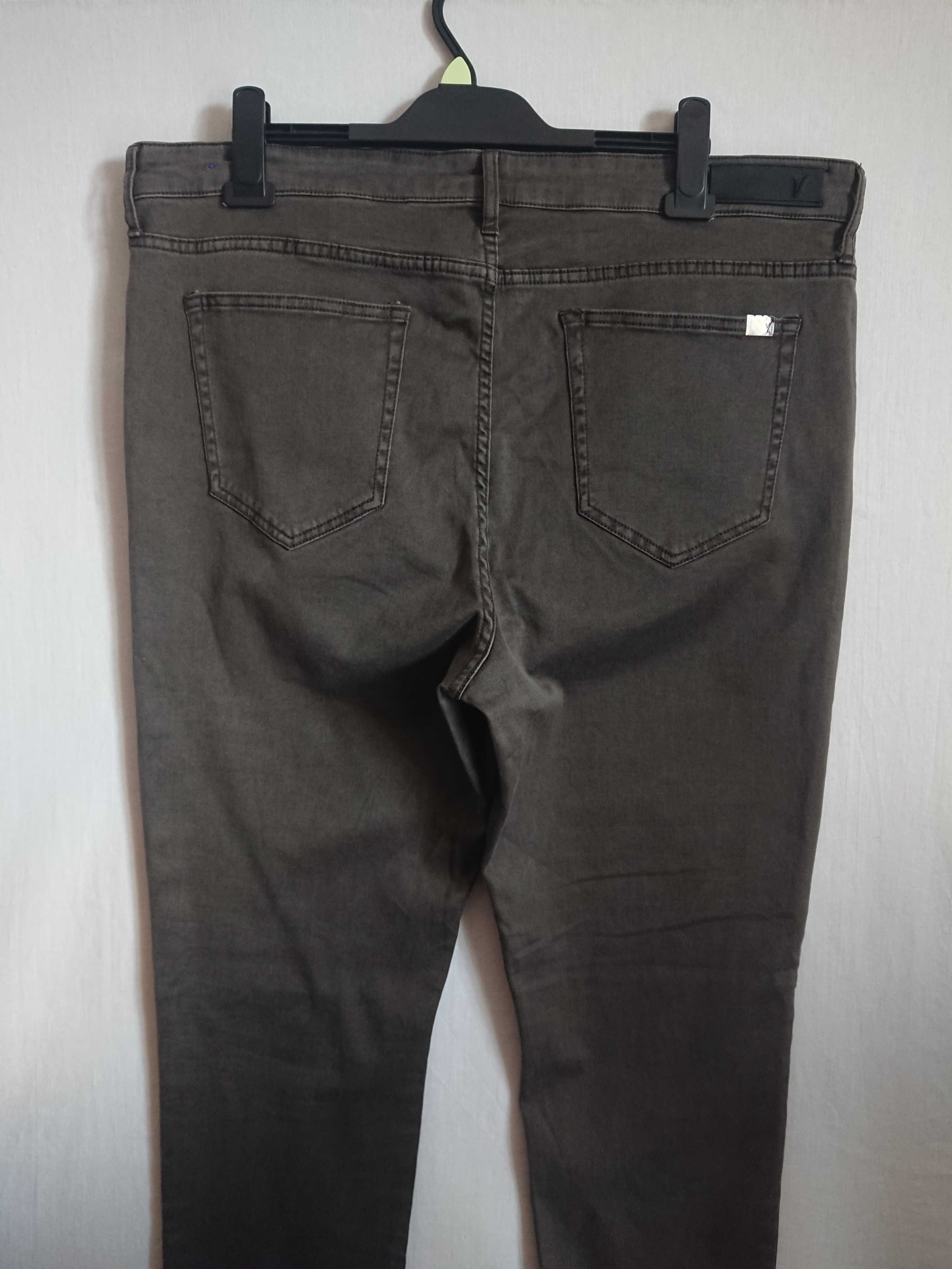 Mango Violeta Jeans Slim Fit Skinny Normalny Stan Khaki r.54