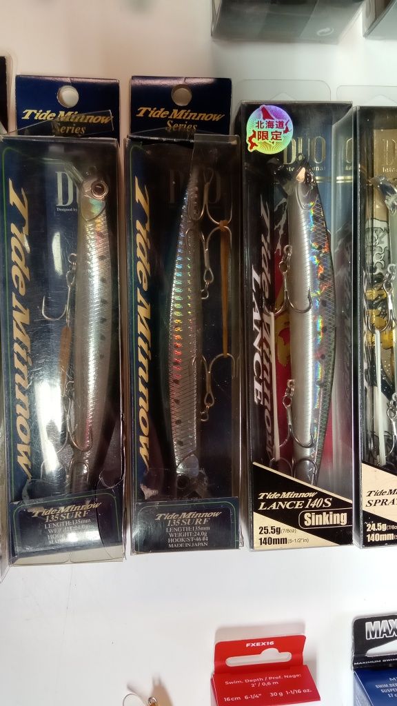 Amostras pesca spinning excelentes marcas