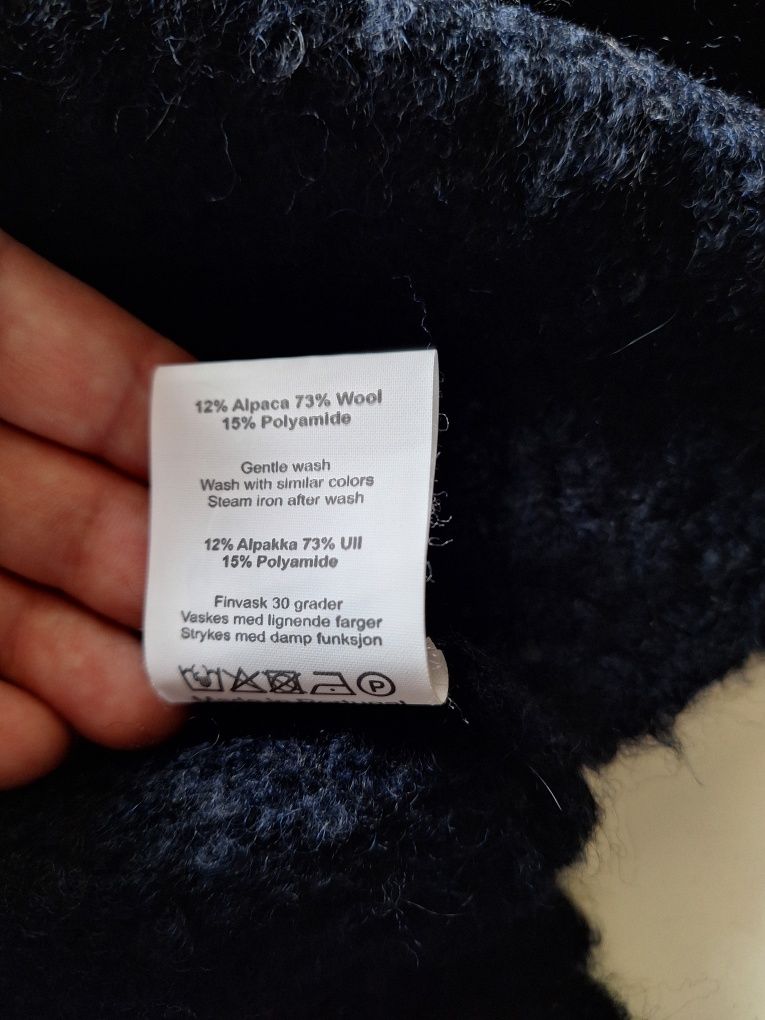 Kamizelka z frędzlami z ALPAKA i Wełna One size