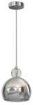 Lampa Wisząca kula srebrna Toledo 1Xe27