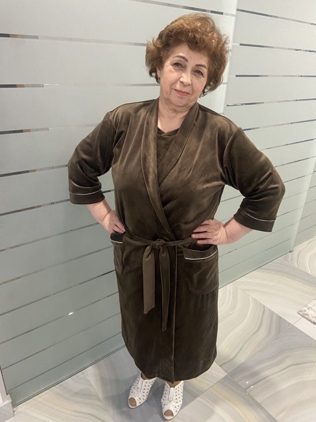 Женский халат с качественного велюра