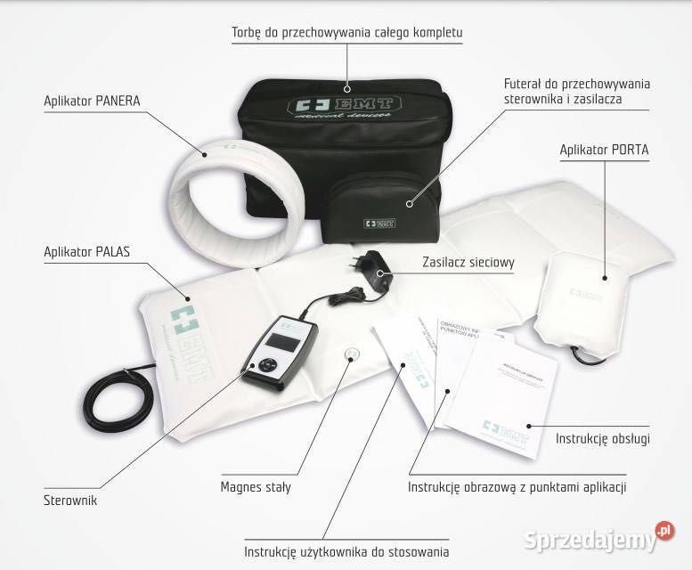 Aparat do terapii pulsującym polem magnetycznym niskiej częstotliwości