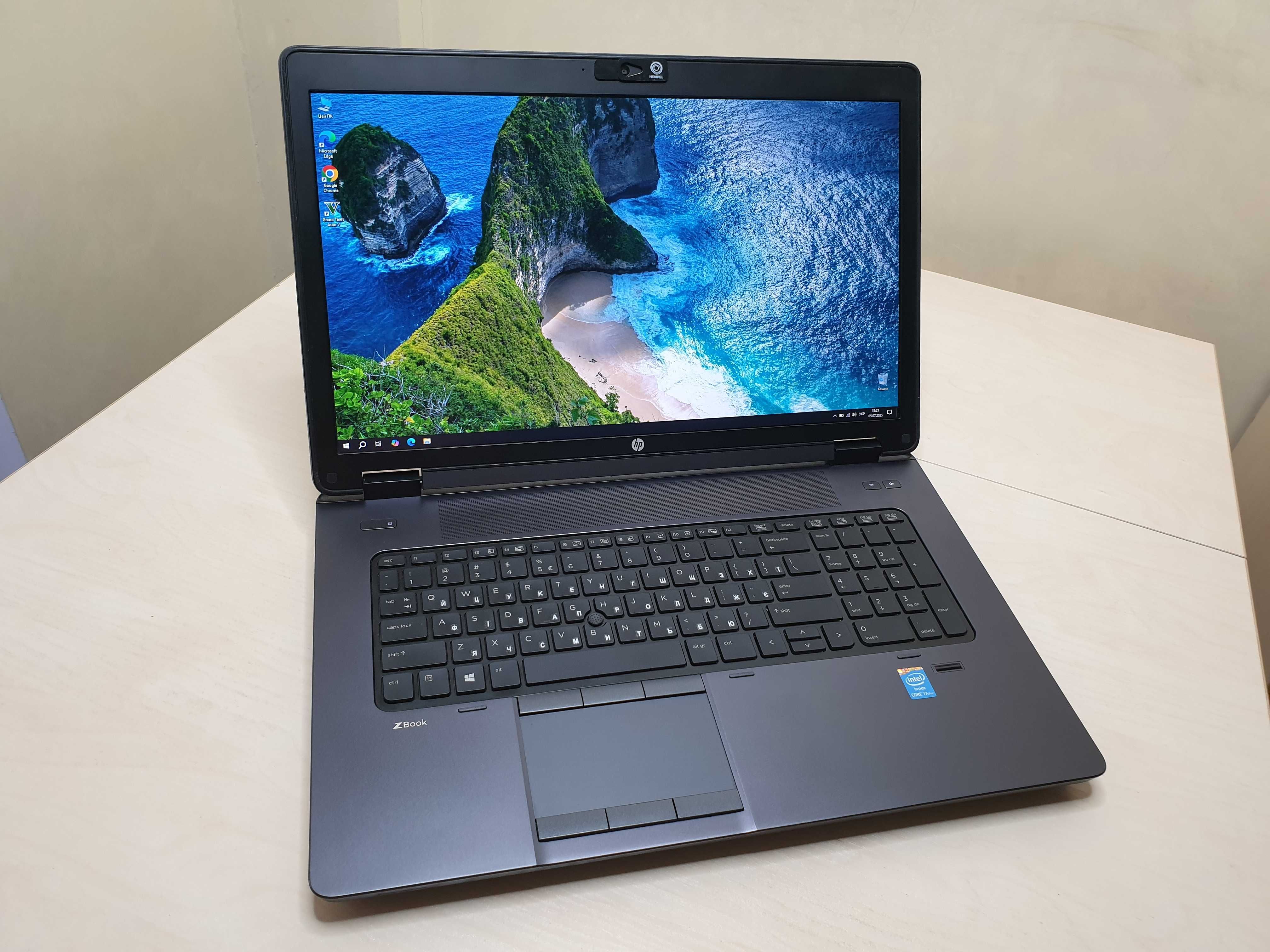 Ігровий ноутбук HP ZBook/Intel Core i7-4900MQ/NVIDIA на 8 GB/RAM 16 GB