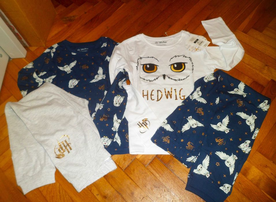 Harry Potter Cool Club Piżama Pidżamki 134 Hedwiga Super prezent