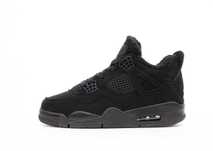 Мужские зимние кроссовки с мехом Nike Air Jordan 4 "Black Cat" Winter