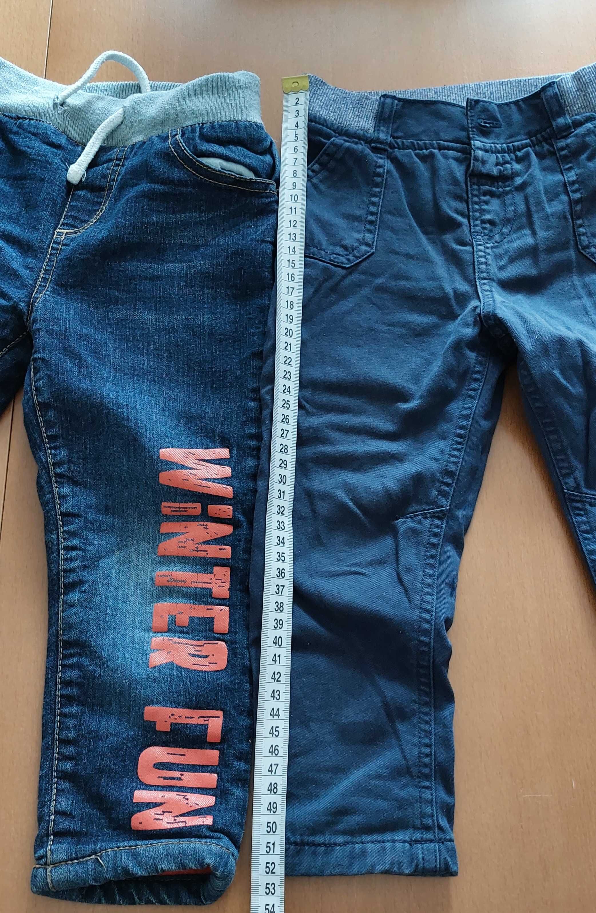 Zestaw 2 x Spodenki dla chłopca na zimę r. 98