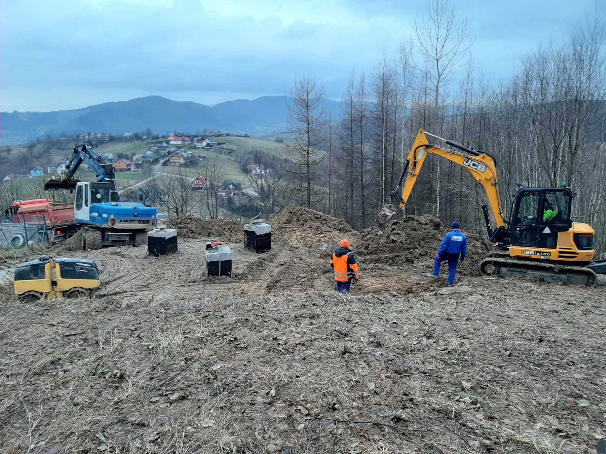 Koparka, Roboty ziemne, usługi koparką. Mini Wyburzenia rozbiórki