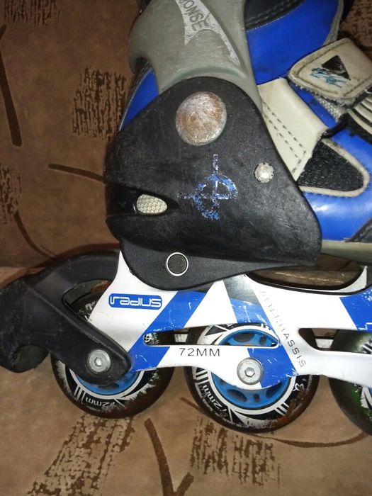 Ролики Radius р. 32-35, ролики красные