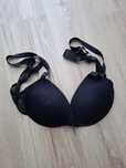 Primark biustonosz czarny 85 C gładki push up elegancki seksowny sexy