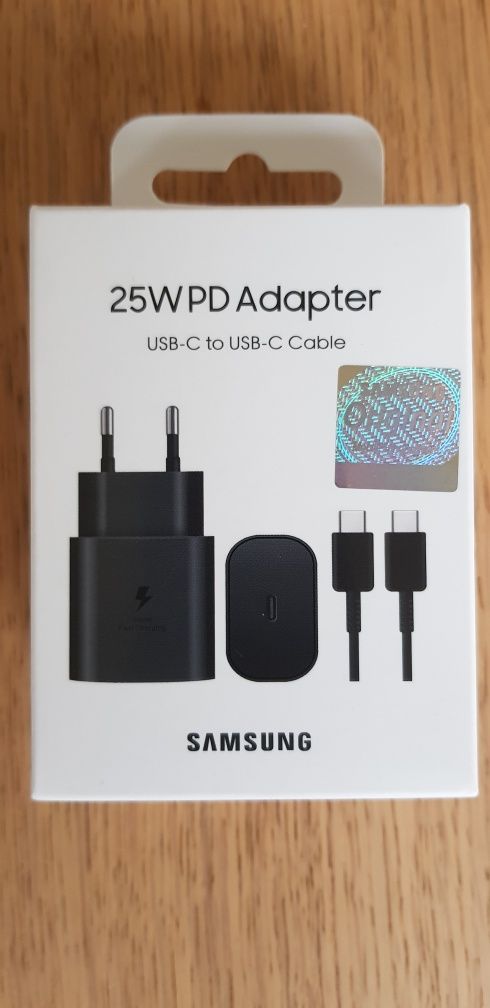 Samsung Box Oryginalna Ładowarka 25Wat i kabel USB C na C 1metr