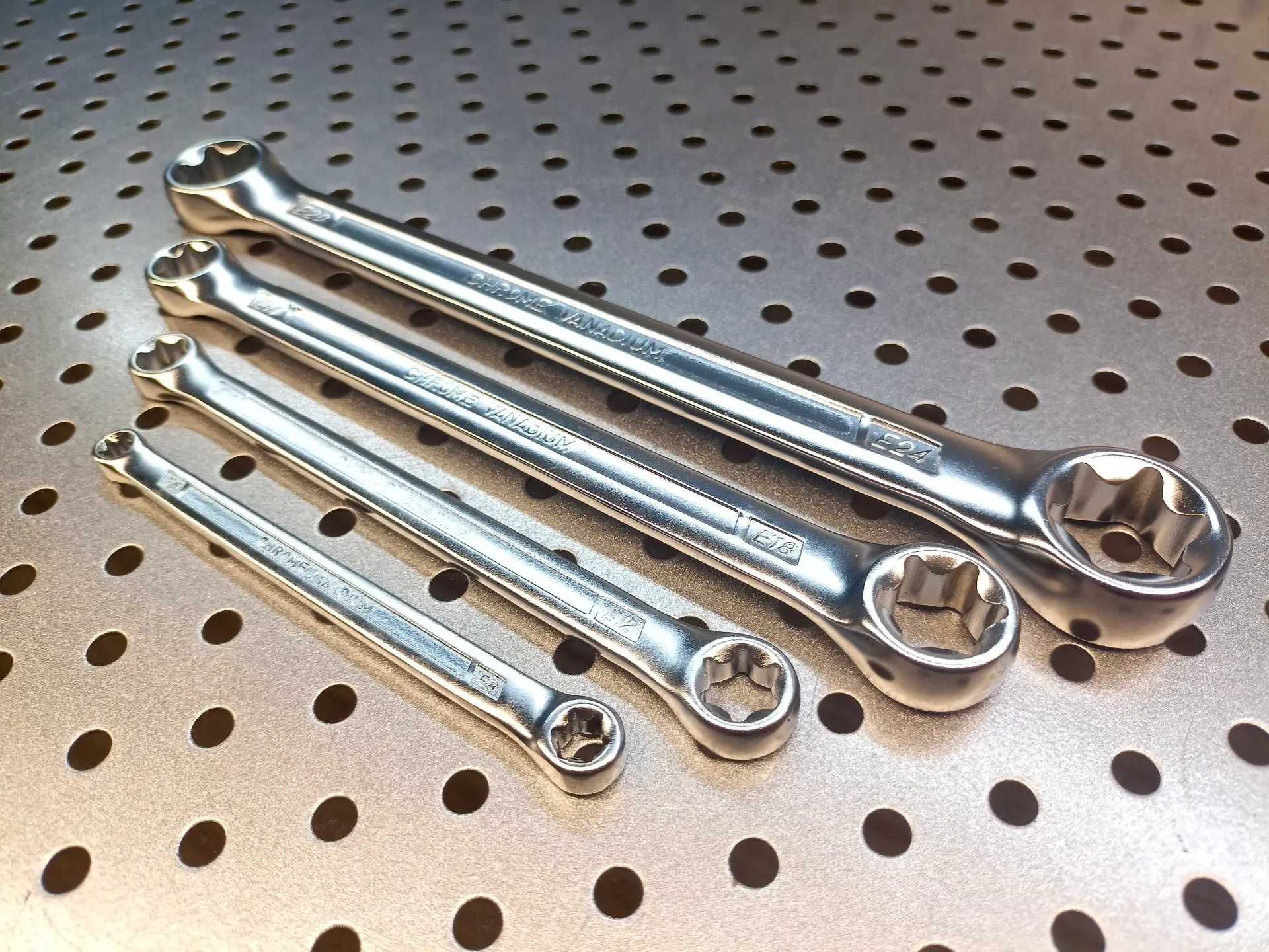 klucze TORX E6 X E8 E10 X E12 E14 X E18 E20 X E24 Klucze płaskie TORX