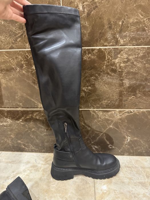 Шкіряні ботфорти Miraton.