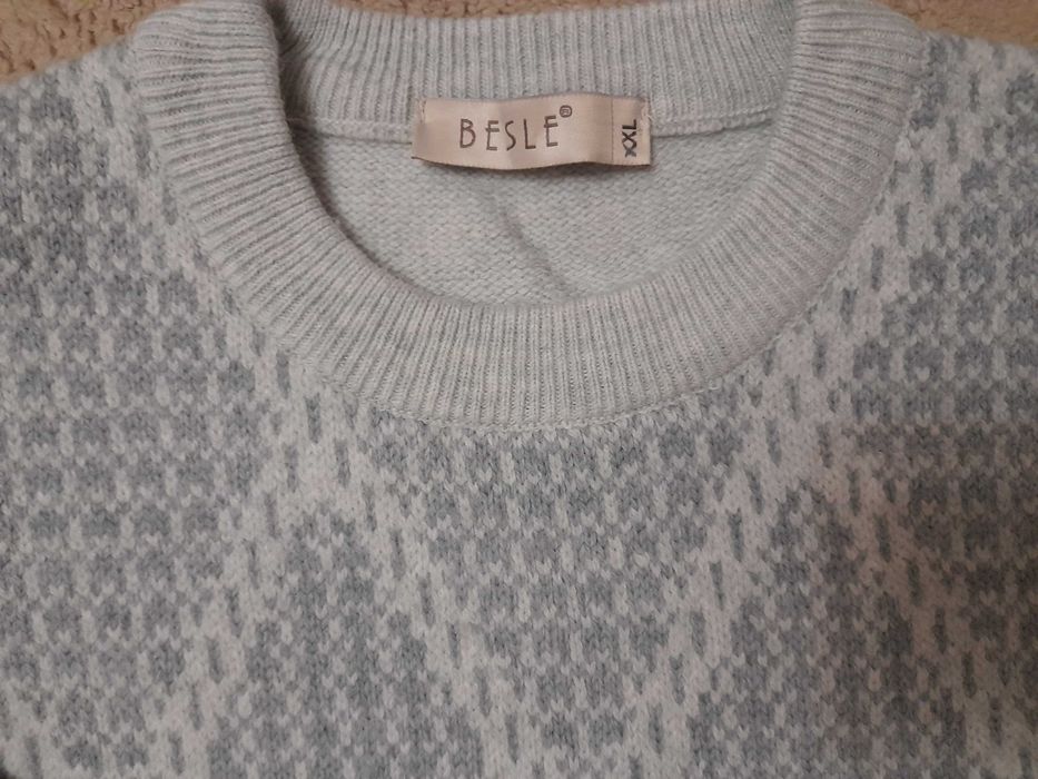 Мужской зимний джемпер свитер Турция р.XXL