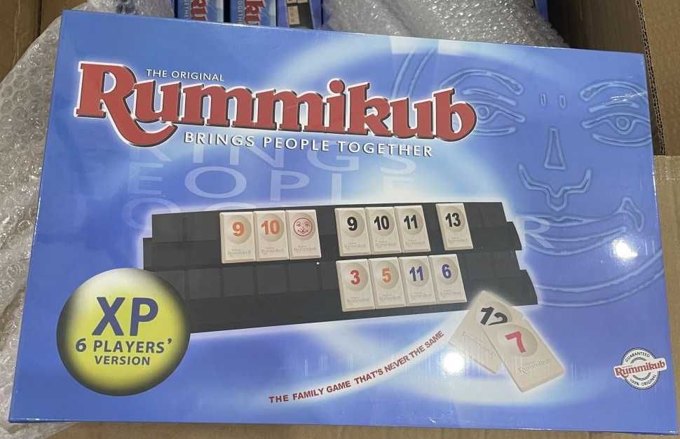 Игра Руммикуб Rummikub XP 6 игроков Rummy большие пластиковые фишки