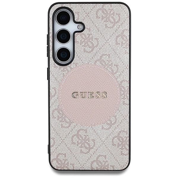 Etui Guess 4G Round Patch Classic Logo MagSafe do Samsung Galaxy S25 r
