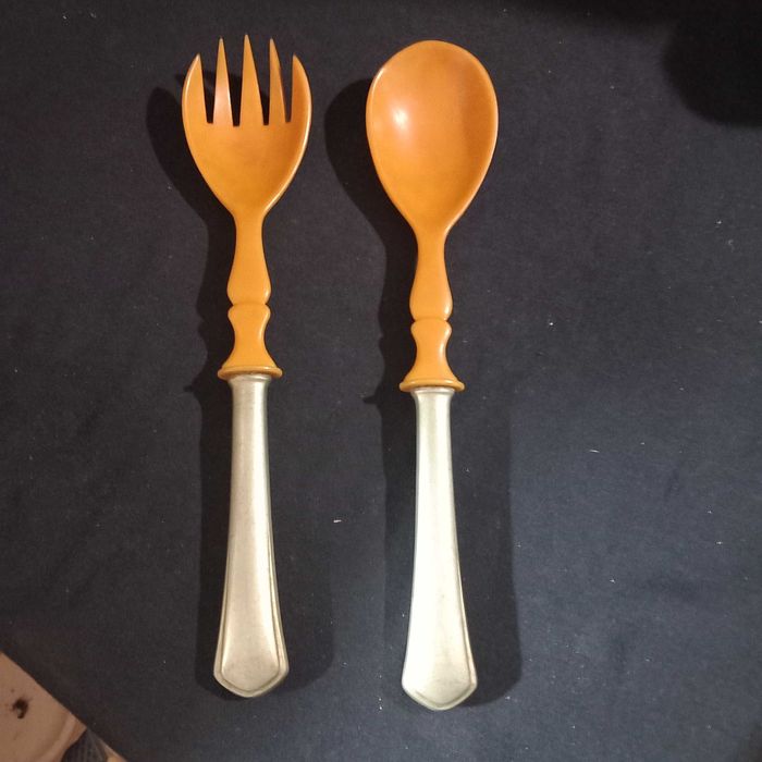 Colher e garfo vintage ArtDeco