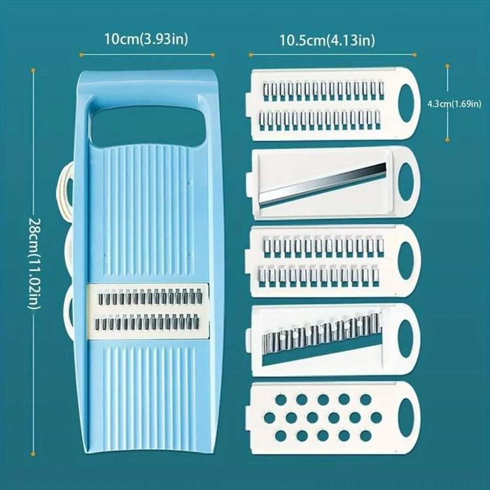 Терка быстрая овощерезка 8-в-1 режет, шинкует безопасно и удобно