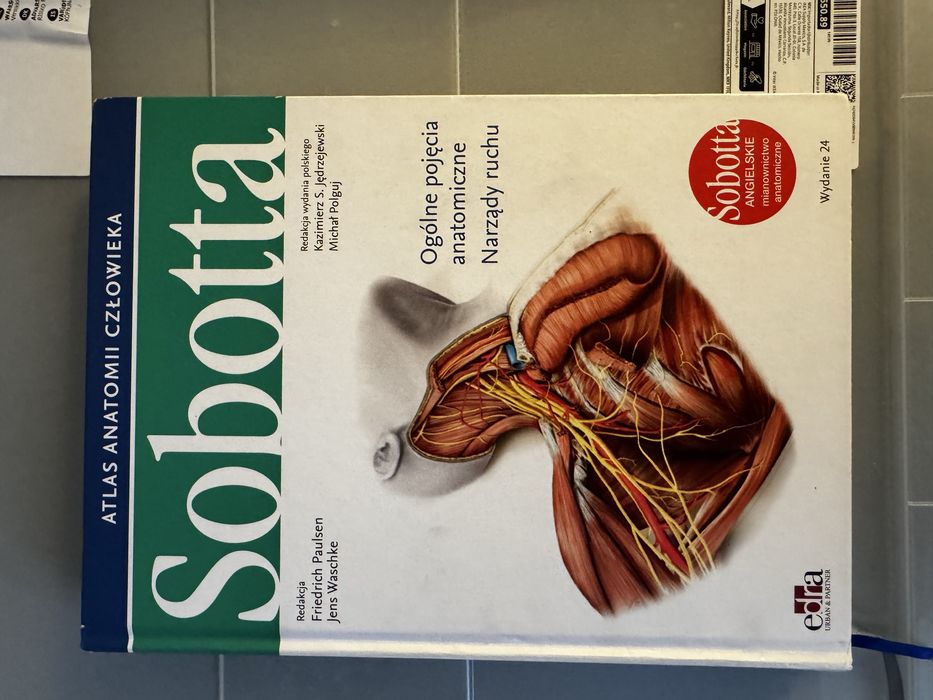 Sobotta Anatomia ogólne pojęcia anatomiczne narządy ruchu