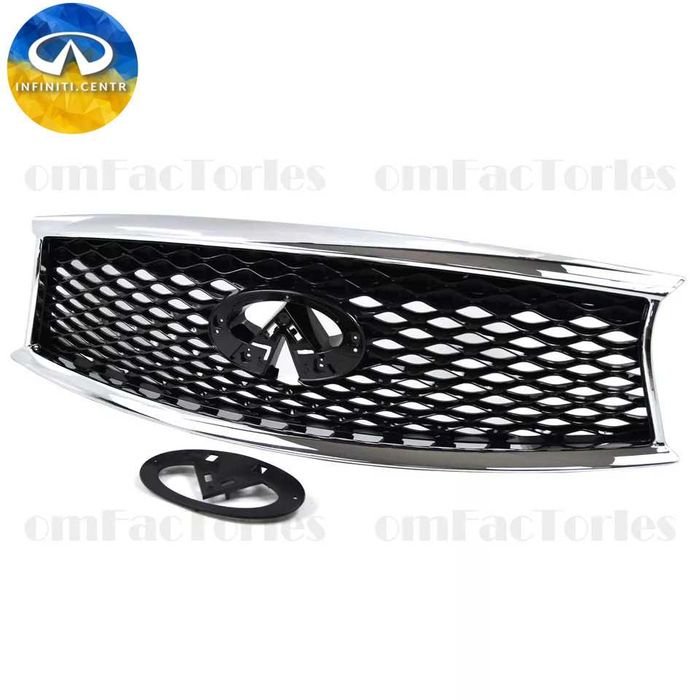 Передняя верхняя решетка хром 2014 2015 2016 2017 Infiniti QX70 OEM