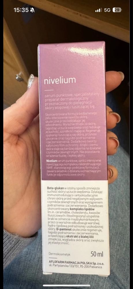 Serum punktowe nivelium 50 ml atopowa skóra