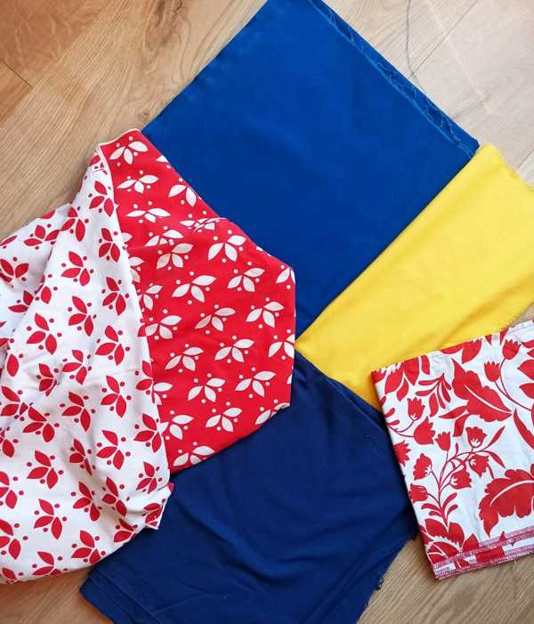 materiały PATCHWORK  czerwono-białe szaro-białe poszewki