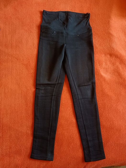 Класичні утеплені чорні брюки для вагітних