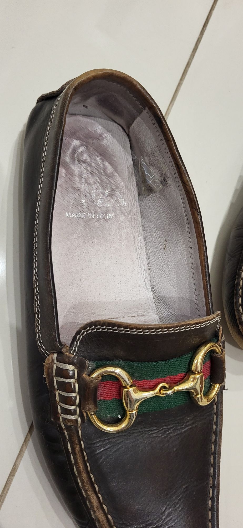 Gucci-mokasyny skóra