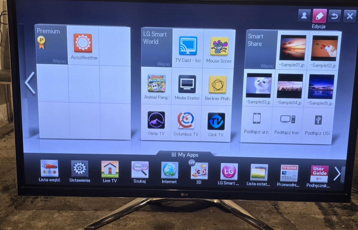 Telewizor LG TV 60 cali Smart /Wifi/ 3D/ Model 60PM970S