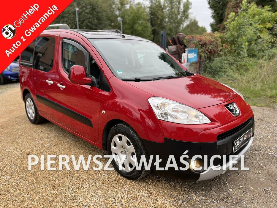 Peugeot Partner 1.6HDI 1wł Klima Panorama El szyby Bez Rdzy Stan BDB BEzwypadk Opłacon