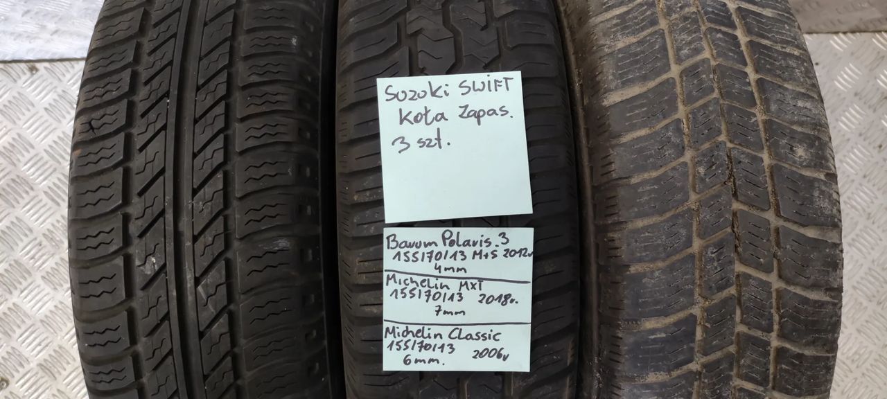 koło zapas zapasowe suzuki swift 155/70 r13 4x114