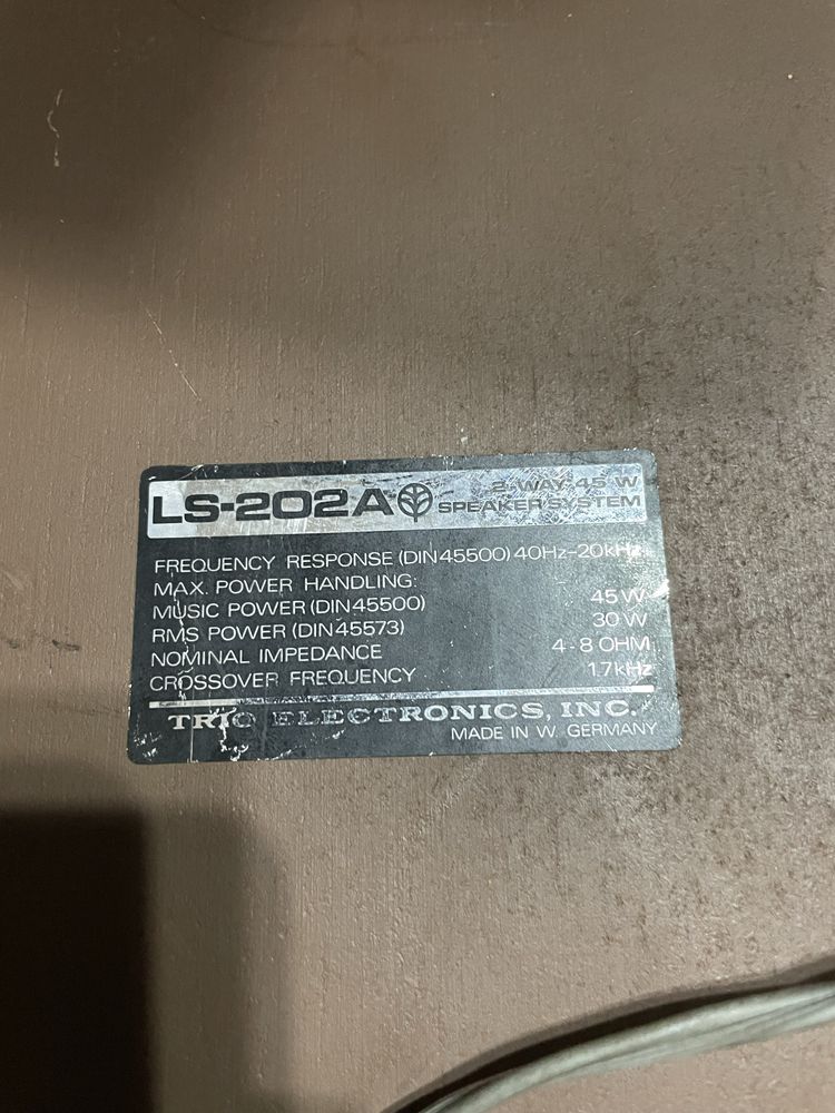 Kolumny, głośniki, Kenwood LS-202A
