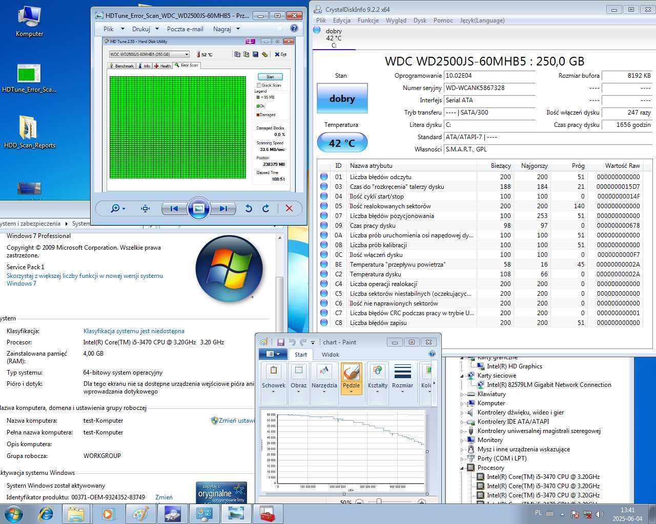 Dell 7010 i5-3470 4GB DDR3 Win7 HDD250GB