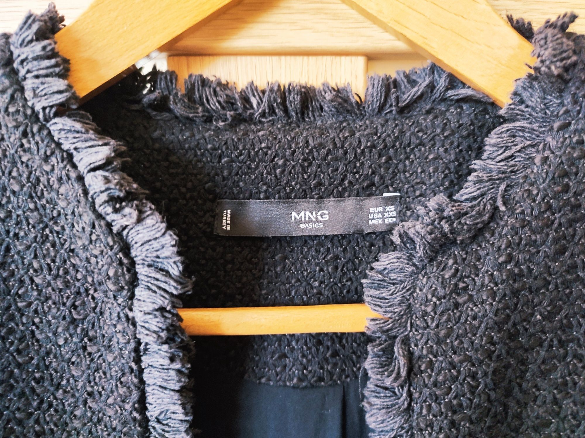 Żakiet bolerko Mango jak Chanel tweed XS, 34