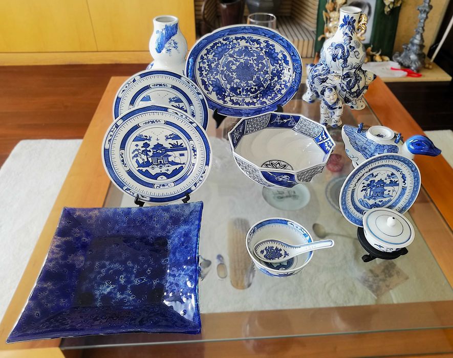 Conjunto de porcelana oriental