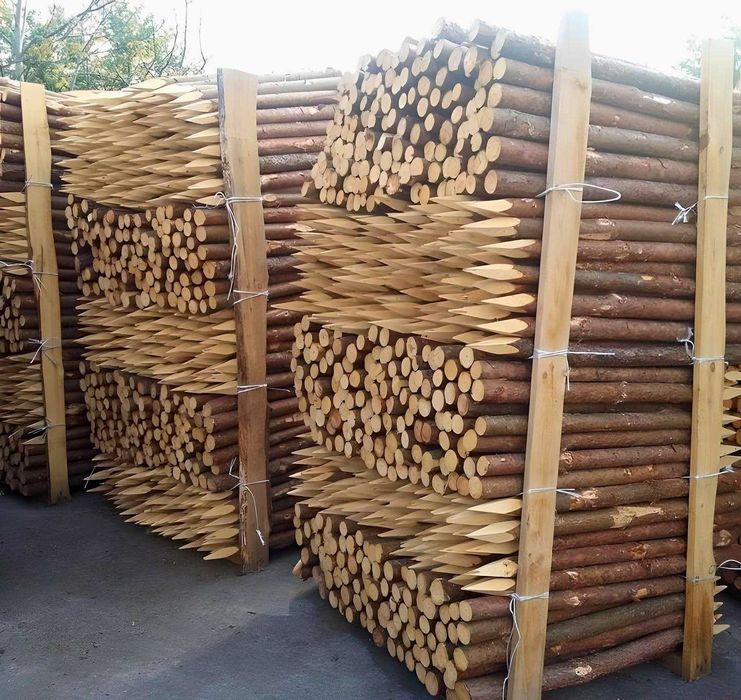 PALIKI - MELIORACJA faszyna i palisada, kołki, pale L=0,8 - 3,0m