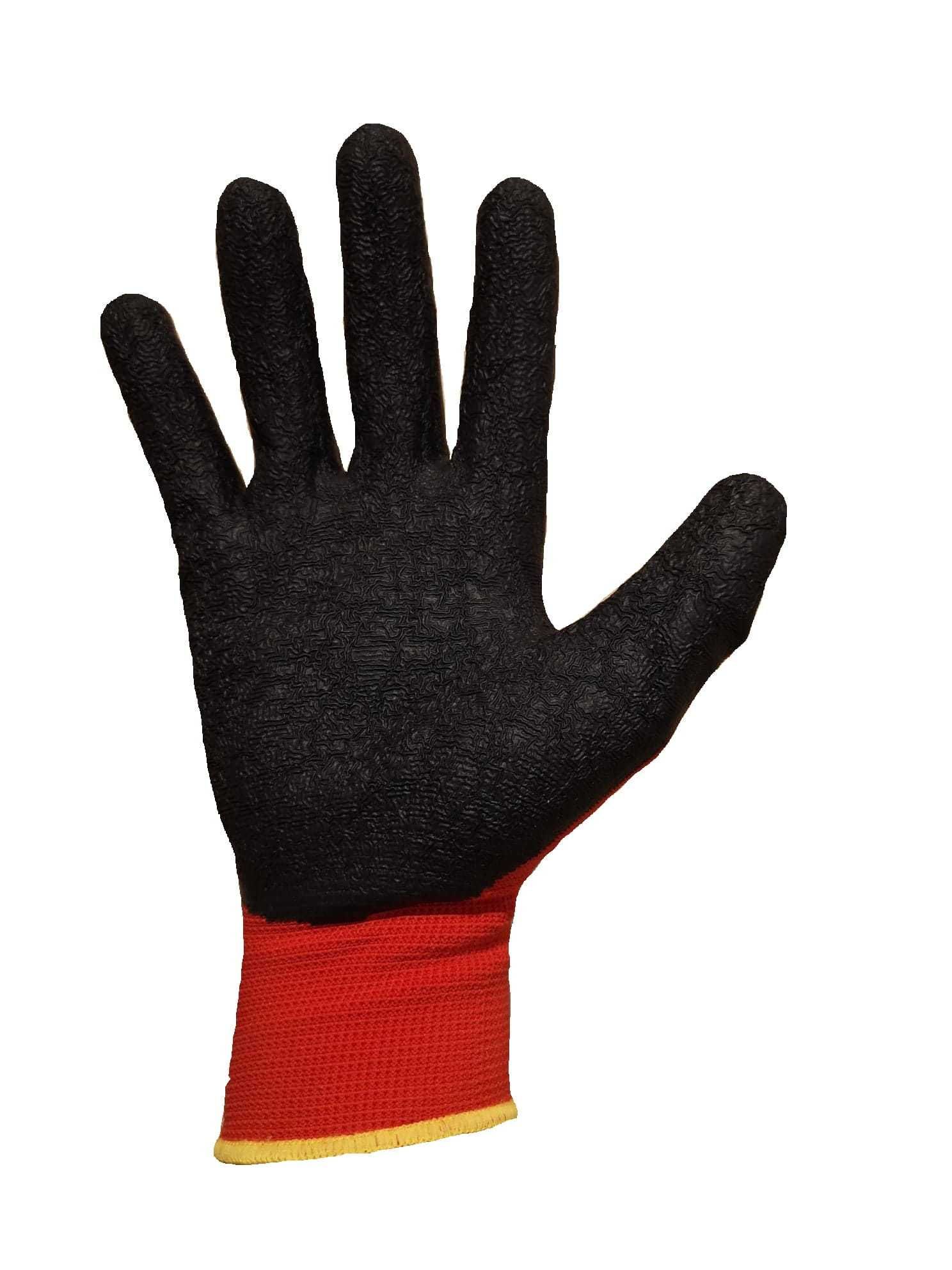 Rękawice robocze RedLatex czerwono-czarne Verken