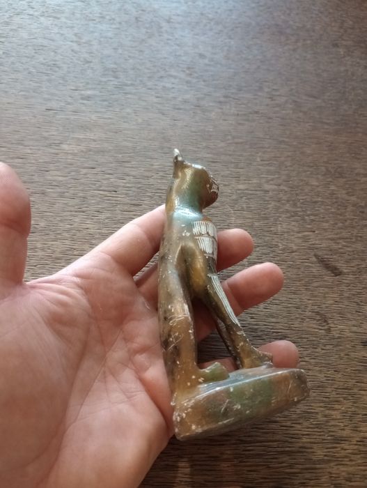 Egipska figurka Kota kamień marmur Okazja