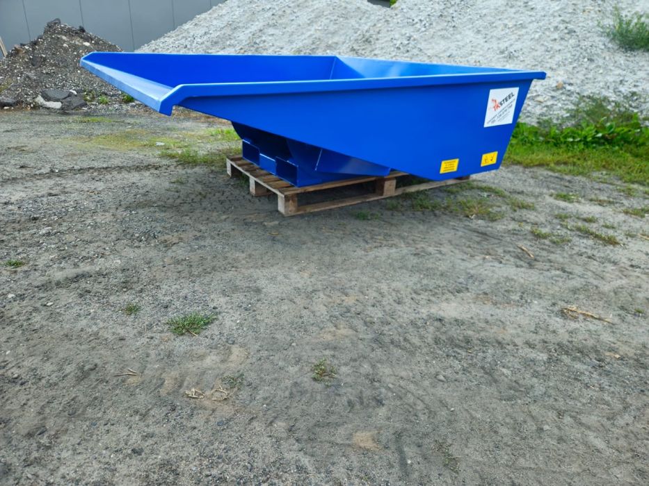 Konetner samowyładowczy niski, wysokość 500mm, pojemność 600 l