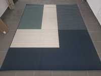 Tapete Azul Branco 1.98m x 2,50m