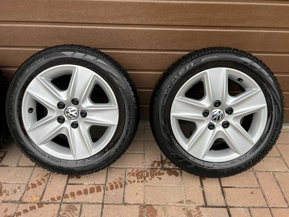 Koła zimowe 5x112 FALKEN 205/55 R16 VW Golf Opony Felgi