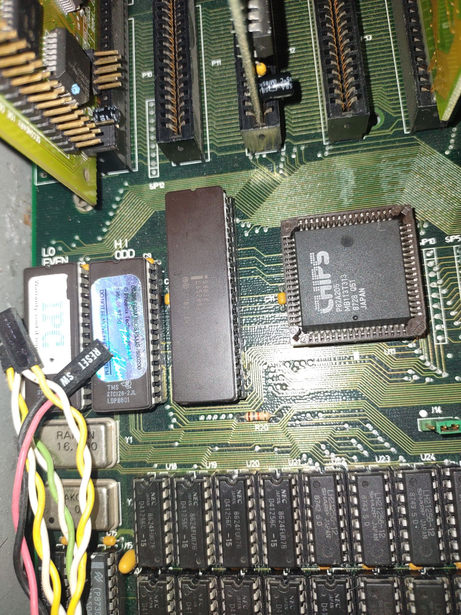 Koprocesor 287 intel do komputera 286, sprawny retro coprocessor