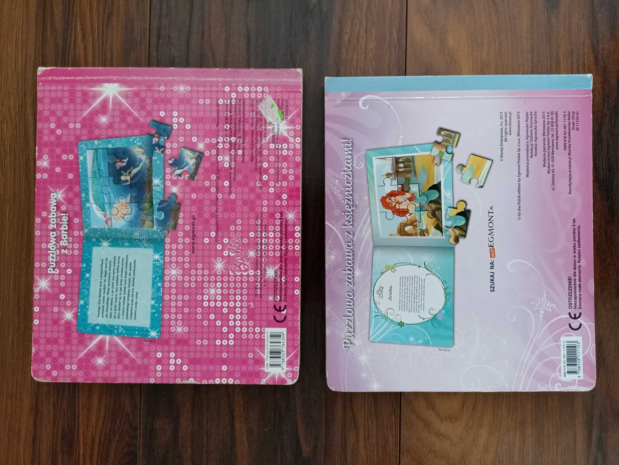 Książeczki z puzzlami dla dziewczynki