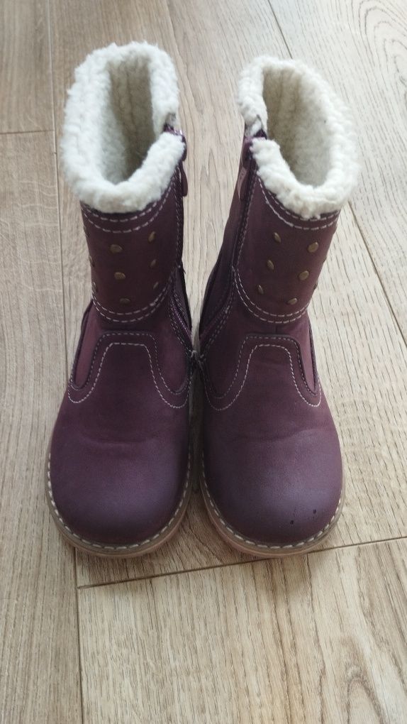 Kozaki buty botki na zimę dla dziewczynki 26
