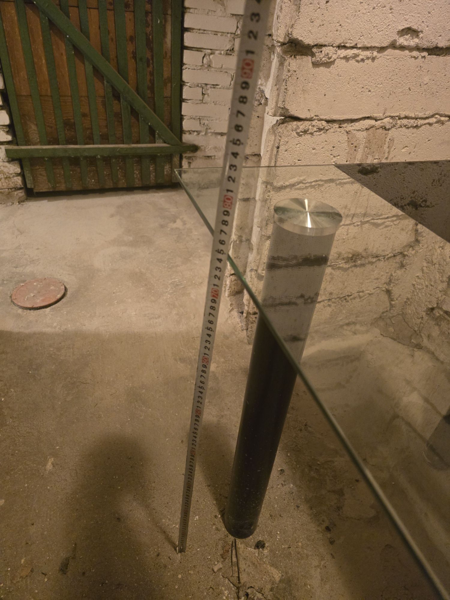Stół szklany 80 na 140 na 75 cm