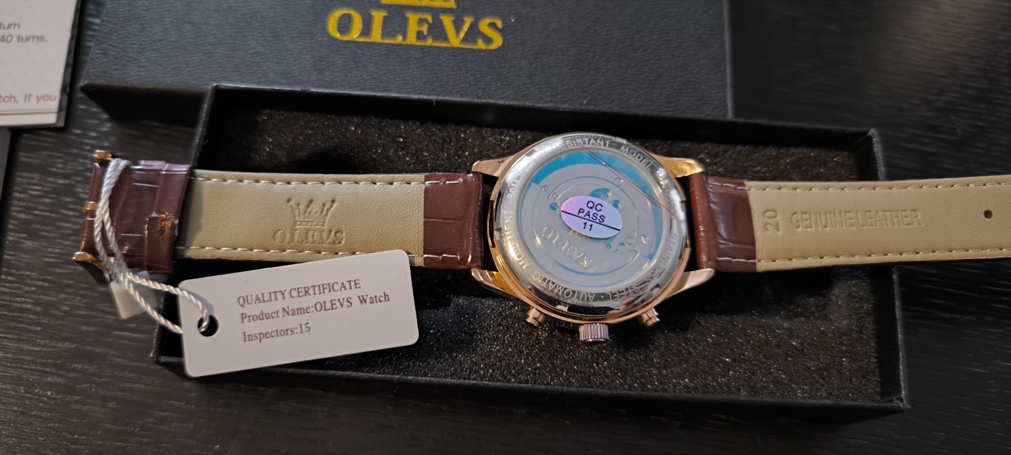 Nowy zegarek automatyczny firmy Olevs