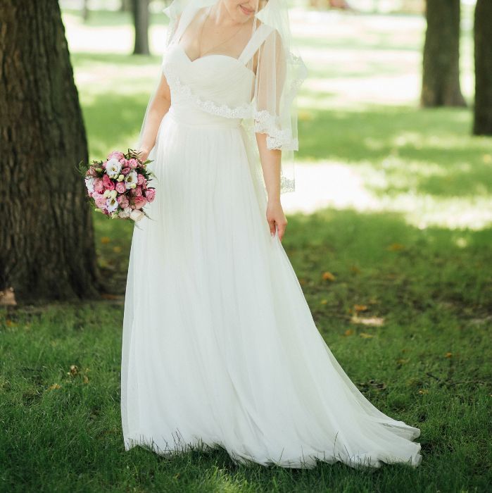 Продам нежное свадебное платье Dominis цвета айвори