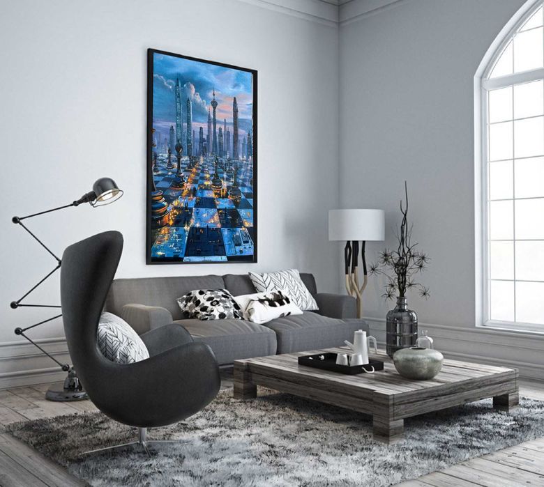 Картина на заказ Город Современная живопись Холст Масло 60*90